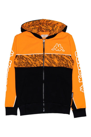 Set Sweater met Capuchon en Joggingbroek- Oranje en Zwart