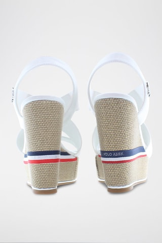 Sandalen met Sleehak Aylin - Wit