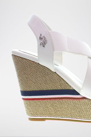 Sandalen met Sleehak Aylin - Wit