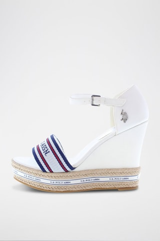 Sandalen met Sleehak Aylin - Wit