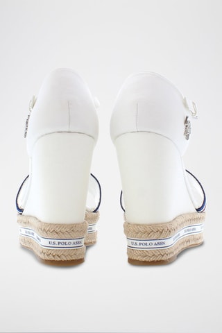 Sandalen met Sleehak Aylin - Wit