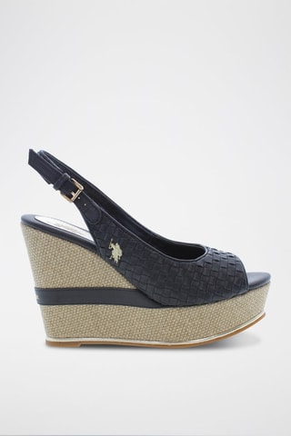 Sandalen met Sleehak Aylin - Zwart