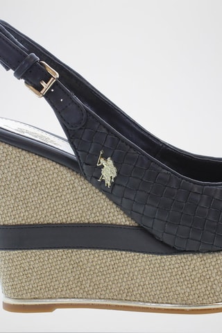 Sandalen met Sleehak Aylin - Zwart