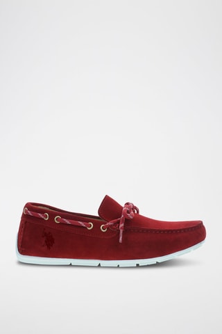 Nubuck Mocassins River - Rood