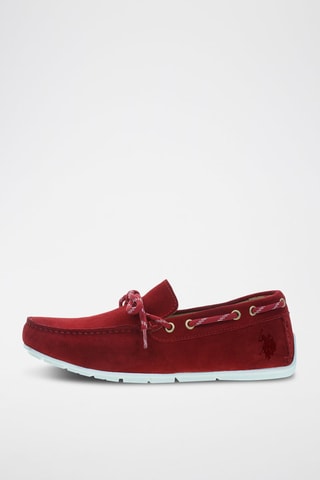 Nubuck Mocassins River - Rood