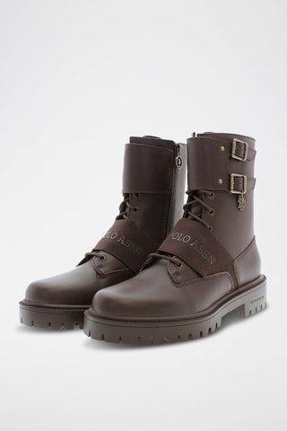 Leren Enkellaarzen Karma Bruin