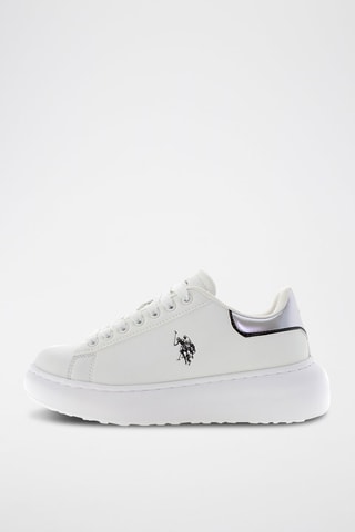 Platform Sneakers Meghan - Wit en Zilverkleurig
