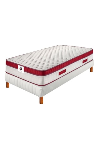 Ensemble matelas à ressorts ensachés et sommier Castelnaud
