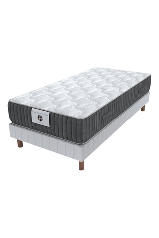 Ensemble matelas à mémoire de forme et sommier Chateaubriant - Epaisseur 28 cm - Mi-ferme
