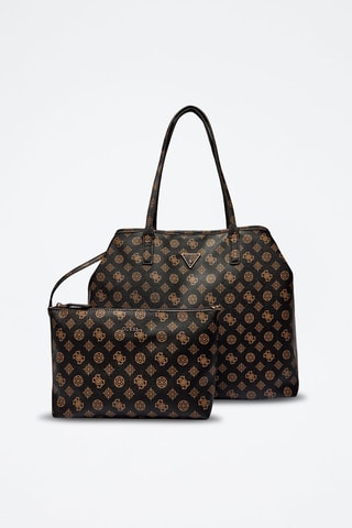 Bolso shopper y bolso de mano Eco Vittoria - Marrón