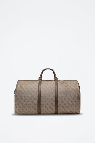 Bolso bowling - Marrón y beige