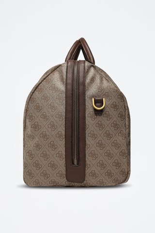 Bolso bowling - Marrón y beige