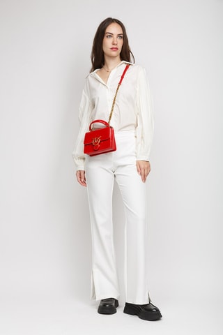 Borsa a mano in pelle nappa - Rosso