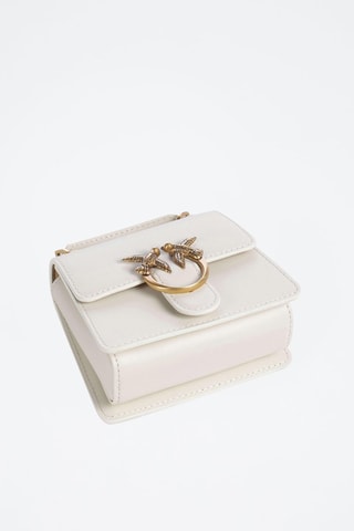Borsa a tracolla in pelle - Bianco - Pinko