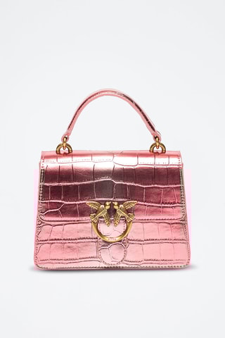 Borsa a mano in pelle Love One Top Handle Mini - Rosa