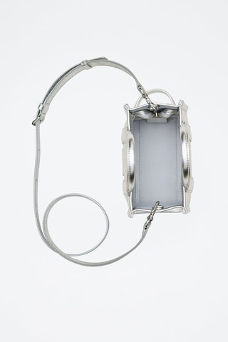 Borsa a mano in pelle The Metallic - Argentato