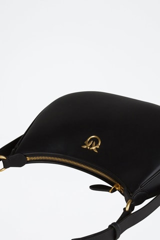 Borsa a spalla in pelle - Nero