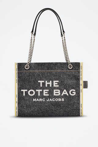 Borsa a spalla in jeans The Denim Chain - Nero 