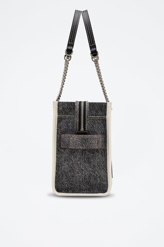 Borsa a spalla in jeans The Denim Chain - Nero 