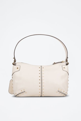 Leren Handtas - Crèmekleurig