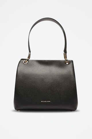 Borsa a spalla in pelle -  Nero