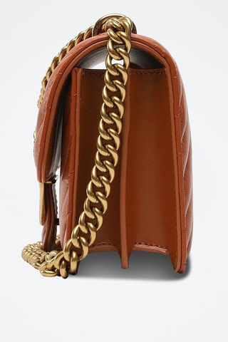 Borsa a tracolla in pelle - Cammello