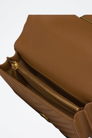 Borsa a tracolla in pelle - Marrone