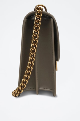 Borsa a tracolla in pelle - Taupe