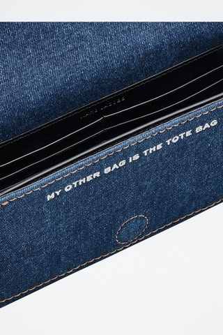 Borsa a tracolla in jeans The Denim Chain - Cobalto