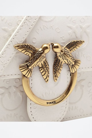 Borsa a tracolla in pelle Love Bon Bon - Bianco