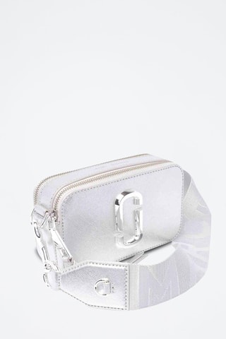 Borsa a tracolla in pelle The Metallic Snapshot - Argentato 