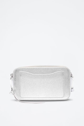 Borsa a tracolla in pelle The Metallic Snapshot - Argentato 
