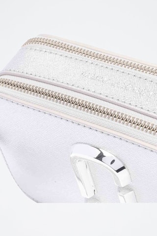 Borsa a tracolla in pelle The Metallic Snapshot - Argentato 