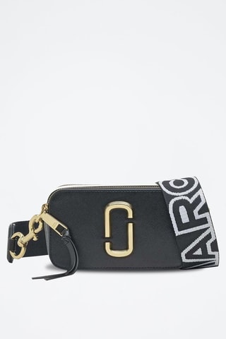 Borsa a tracolla in pelle The Snapshot - Nero e bianco 