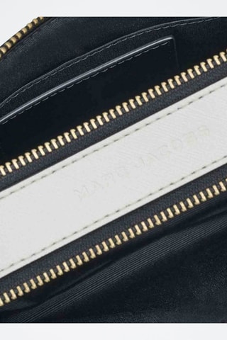 Borsa a tracolla in pelle The Snapshot - Nero e bianco 