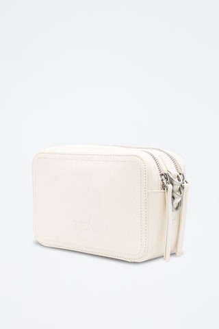 Borsa a tracolla in pelle di vitello - Bianco