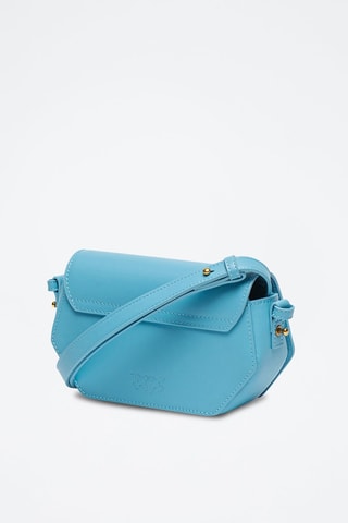 Borsa a tracolla in pelle - Turchese
