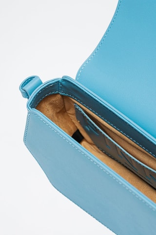 Borsa a tracolla in pelle - Turchese