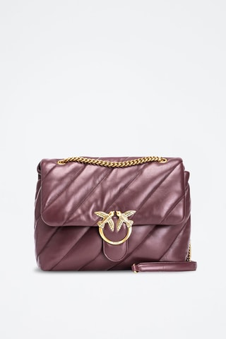 Borsa a tracolla in pelle di montone Piccio  - Marrone