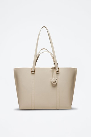 Shopping bag in pelle Piccio - Bianco