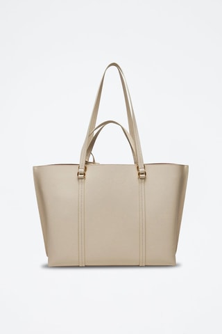 Shopping bag in pelle Piccio - Bianco