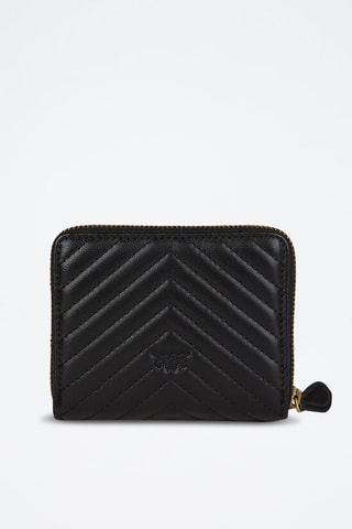 Portamonete in pelle - Nero