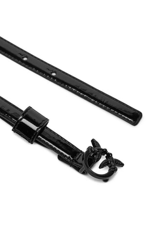 Cintura in vernice - Nero