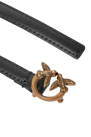 Cintura in pelle - Nero