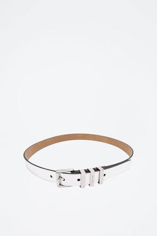 Leren Riem - Zilverkleurig