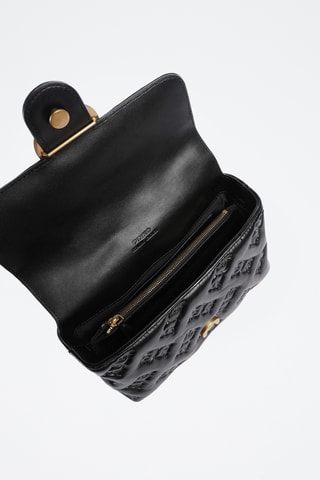 Borsa a mano in pelle nappa Lady Puff - Nero