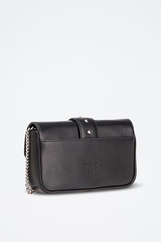 Borsa a tracolla in pelle Love One - Nero