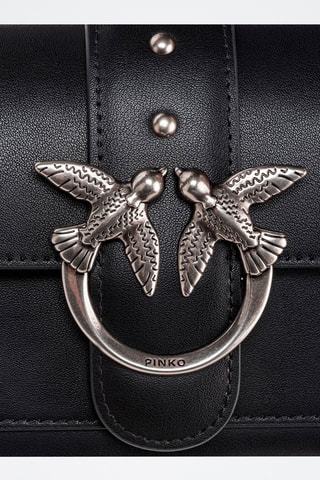 Borsa a tracolla in pelle Love One - Nero