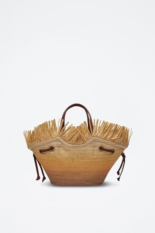 Borsa a mano Pagoda - Beige e marrone