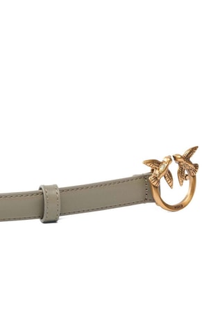 Cintura in pelle Love Berry - Taupe